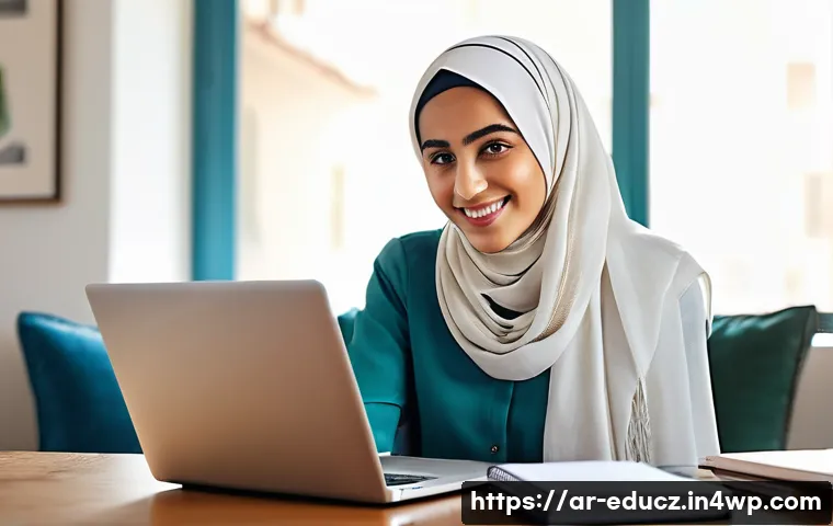 온라인 기술 재교육 프로그램의 장단점 - **Prompt 1: The Flexible Learner**
    "A bright and inspiring close-up shot of a determined young A...